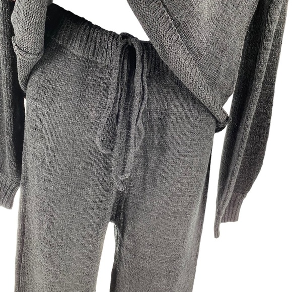 SNDYS NEW Majid Loungewear Black Two Piece Matching Set Sweater Trousers Size S - Picture 7 of 14